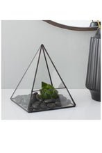 Load image into Gallery viewer, Geometric Glass Pyramid Terrarium