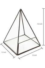 Load image into Gallery viewer, Geometric Glass Pyramid Terrarium