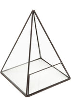 Load image into Gallery viewer, Geometric Glass Pyramid Terrarium