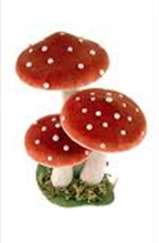 Load image into Gallery viewer, Red Mushroom Cluster Table Decor