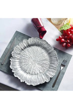 Load image into Gallery viewer, Silver Reef Acrylic Charger Dinner Plates - Set Of 6