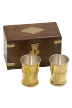 Load image into Gallery viewer, Brass Rum Cups w/Box