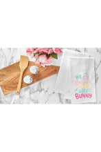 Load image into Gallery viewer, "We Believe In The Easter Bunny" Kitchen Towel
