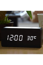 Load image into Gallery viewer, Rectangle Wood Digital Clock
