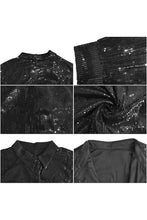 Load image into Gallery viewer, Black Sequin Dress - XXL