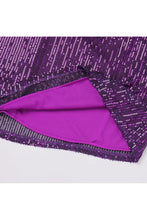 Load image into Gallery viewer, Purple Sequin Dress With Belt - XXL