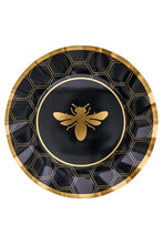 Load image into Gallery viewer, Bee "Black & Gold" Disposable Dinner Plates 8-Pack