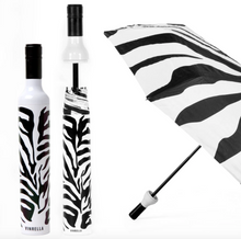 Load image into Gallery viewer, Zebra Print Bottle Umbrella