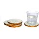 Load image into Gallery viewer, White Marble Coasters W/Gold Set of 4