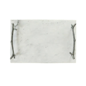 White Marble Serving Tray