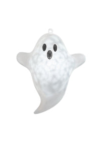 14" Lighted Flocked Ghost