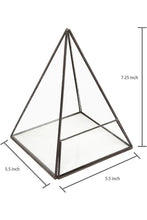 Load image into Gallery viewer, Geometric Glass Pyramid Terrarium
