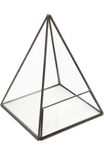 Load image into Gallery viewer, Geometric Glass Pyramid Terrarium
