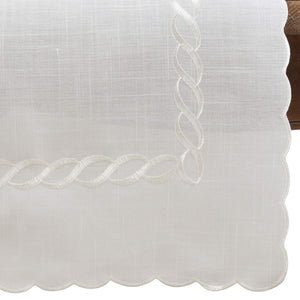 Braided "Abigail" Embroidery Table Runner