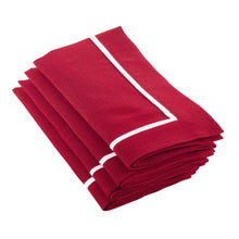 Load image into Gallery viewer, Classic Red Pleated Napkins - Set of 4
