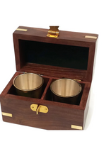Load image into Gallery viewer, Brass Rum Cups w/Box
