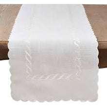 Load image into Gallery viewer, Braided &quot;Abigail&quot; Embroidery Table Runner
