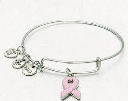 Charm Bangle - Pink Ribbon