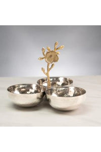 3-Section Bowl with Floral