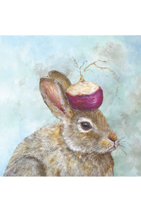 Easter "Turnip Guardian" Bunny Cocktail Napkins