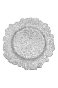 Silver Reef Acrylic Charger Dinner Plates - Set Of 6