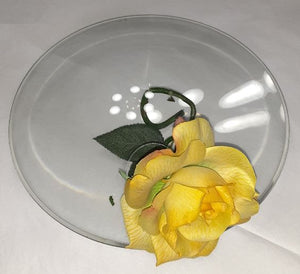 Glass Disk Flower Vase