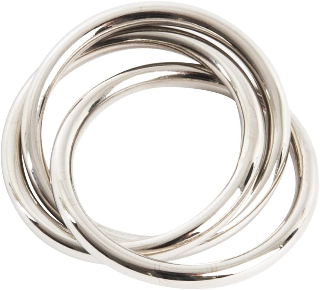 Three Ring Silver Napkin Rings