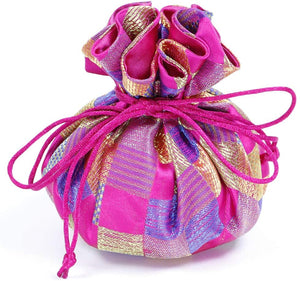 Fuschia Jewelry Pouch