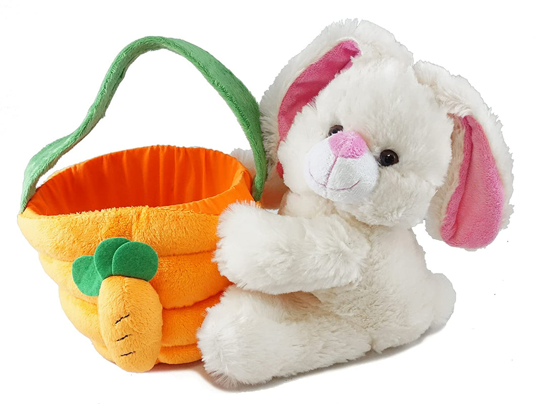 Bunny & Carrot Plush Basket