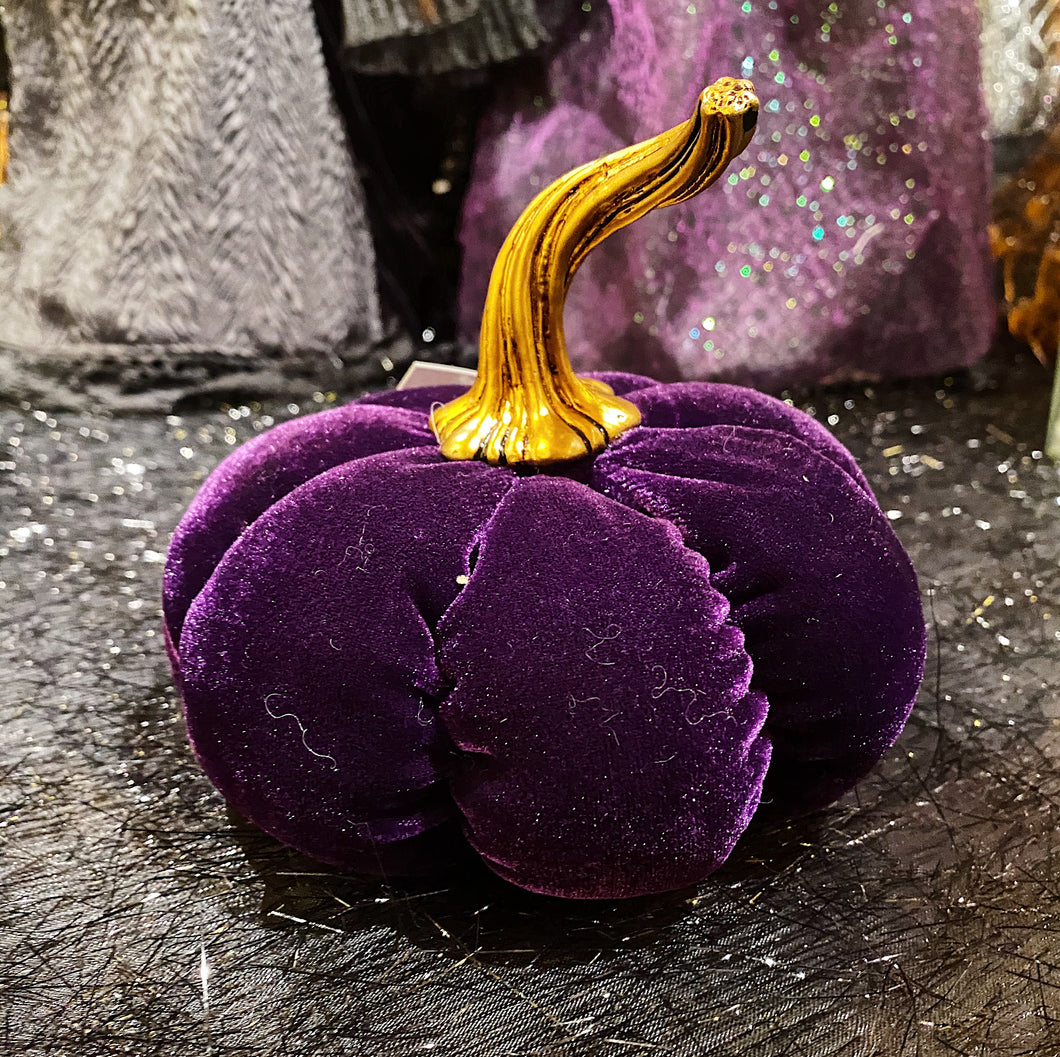 Purple Velvet Pumpkin