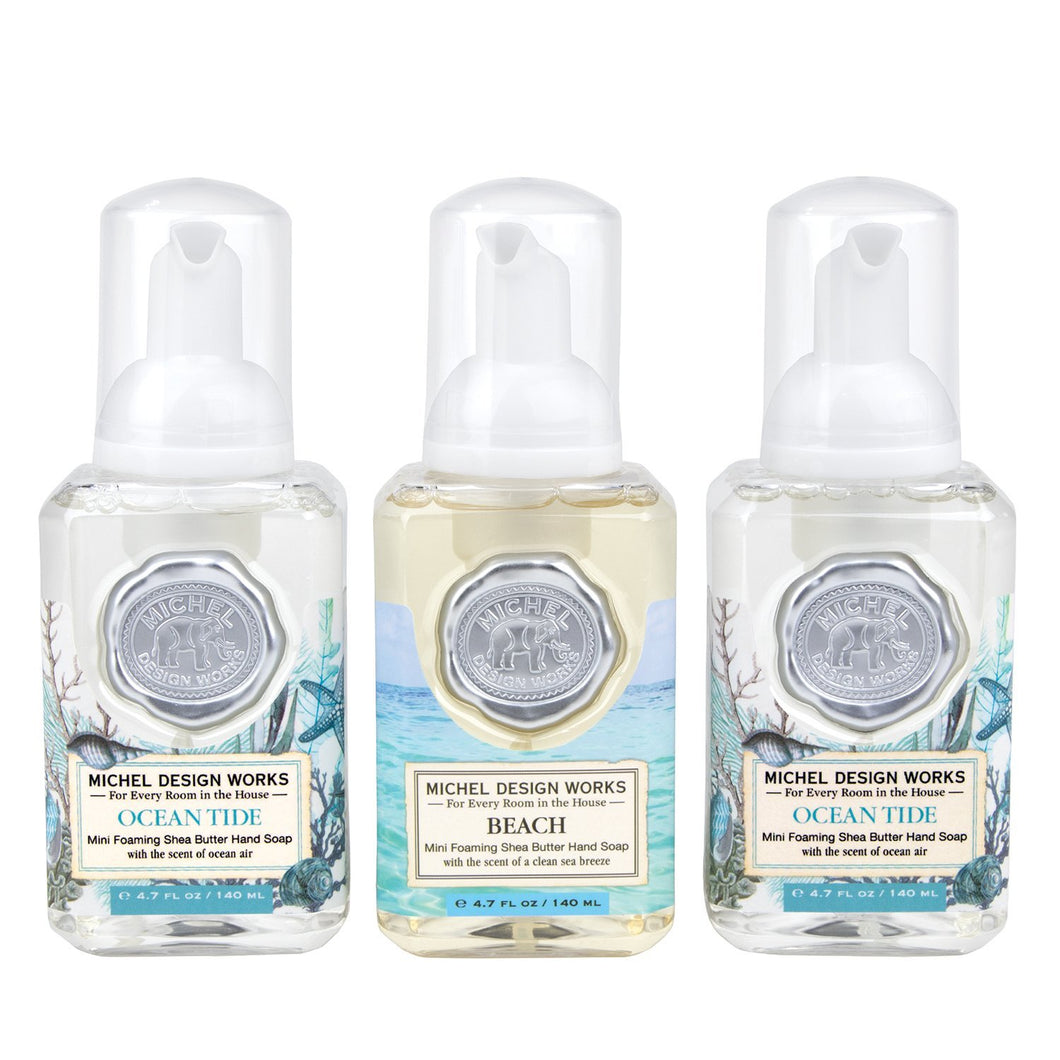 Mini Foaming Soap Set: Ocean Tide, & Beach