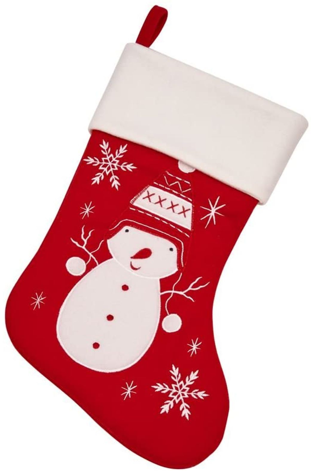 Red Snowman Stocking