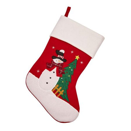 Snowman & Christmas Tree Stocking