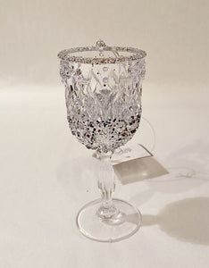 Glitter Wine Glass Ornament