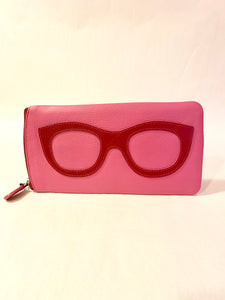 Hot Pink & Red Eyeglass Case