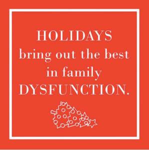 “Holidays Bring Out The Best In Family Dysfunction” Cocktail Napkins