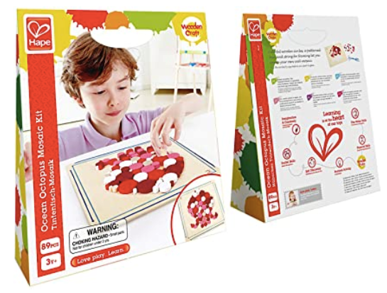 Hape Wooden Craft: Ocean Octopus Mosaic Kit