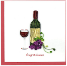 Load image into Gallery viewer, Wine “Congratulations” Card
