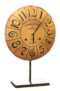 Metal Faced Table Clock