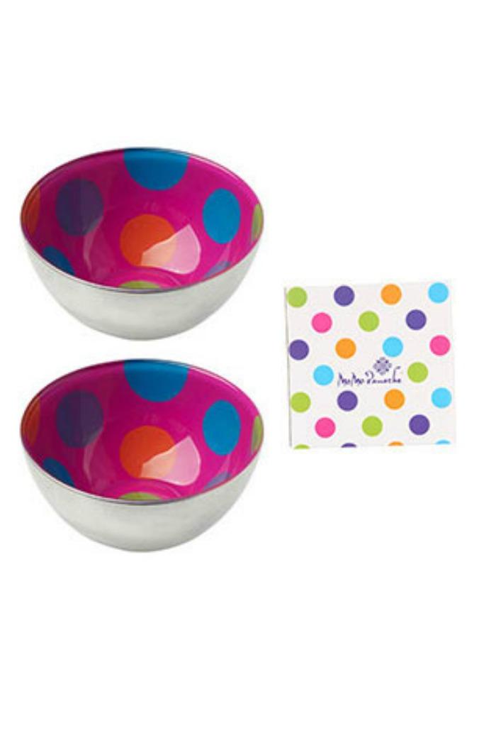 Pink Polka Dot Bowls