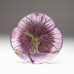 Pansy Green & Purple Salad Plate