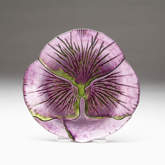 Pansy Green & Purple Salad Plate