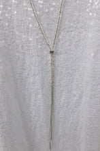 Load image into Gallery viewer, Rhinestone Slide Necklace - Silver
